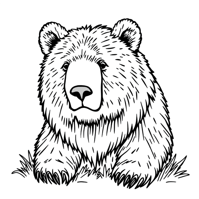 Coloring page of Bear